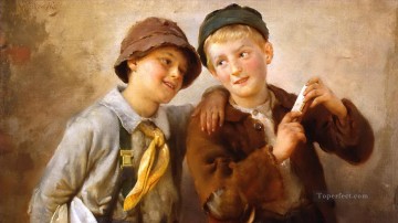 カール・ウィトコウスキー Painting - ポーランドの子供たち 11 カール・ヴィトコウスキー